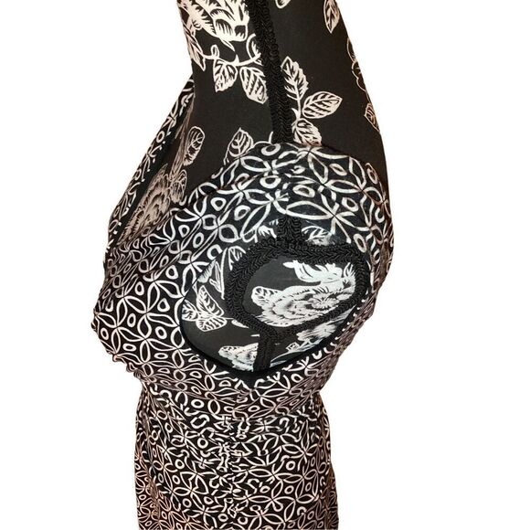 Vintage Byerwear Too Geometric Dress Low Cut Back Formal Wedding Occupational - Picture 5 of 11